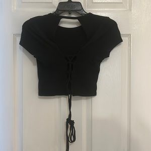 GARAGE tie back shirt